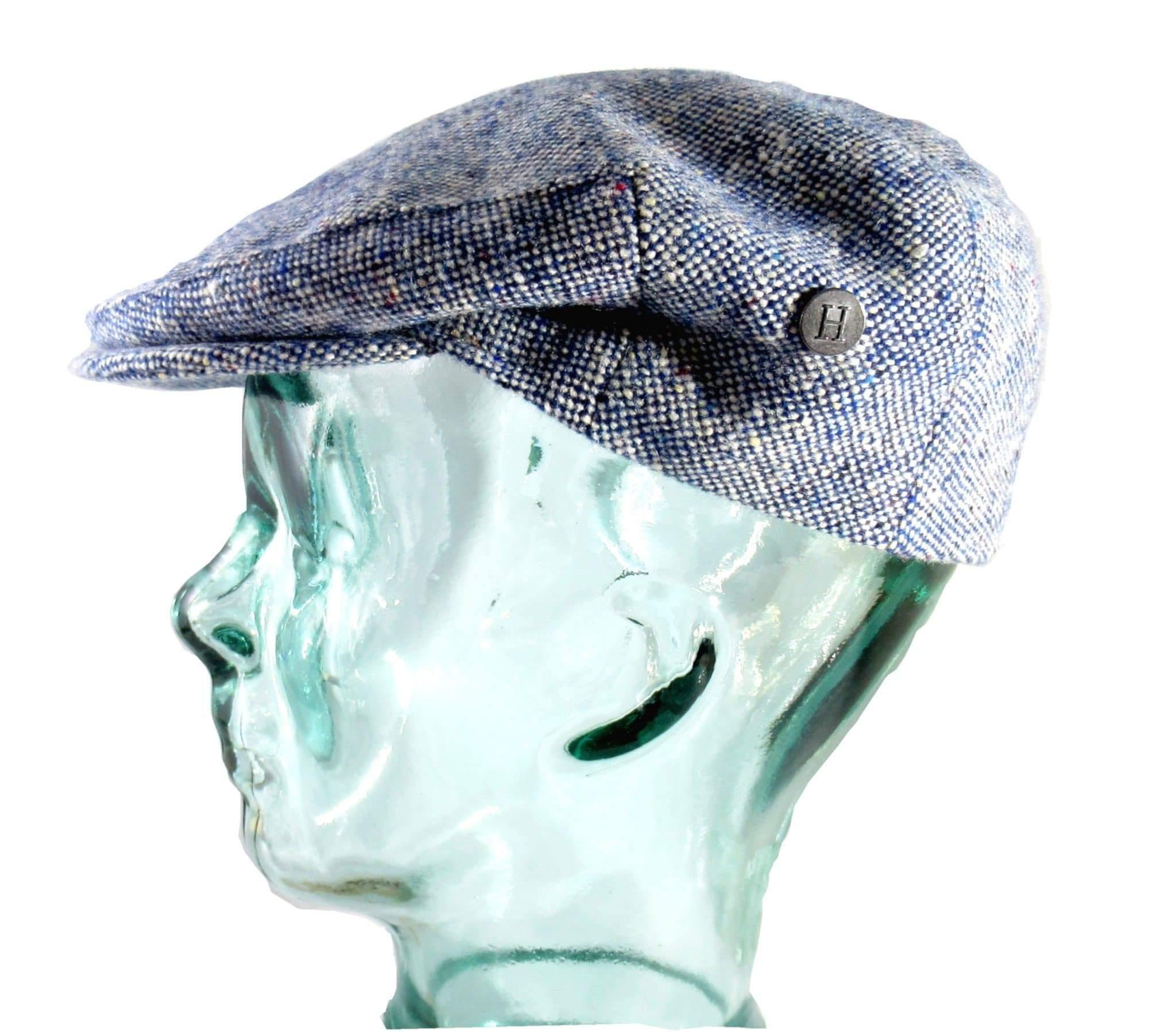 Donegal Vintage Tweed Cap - Blue - Tweed.ie